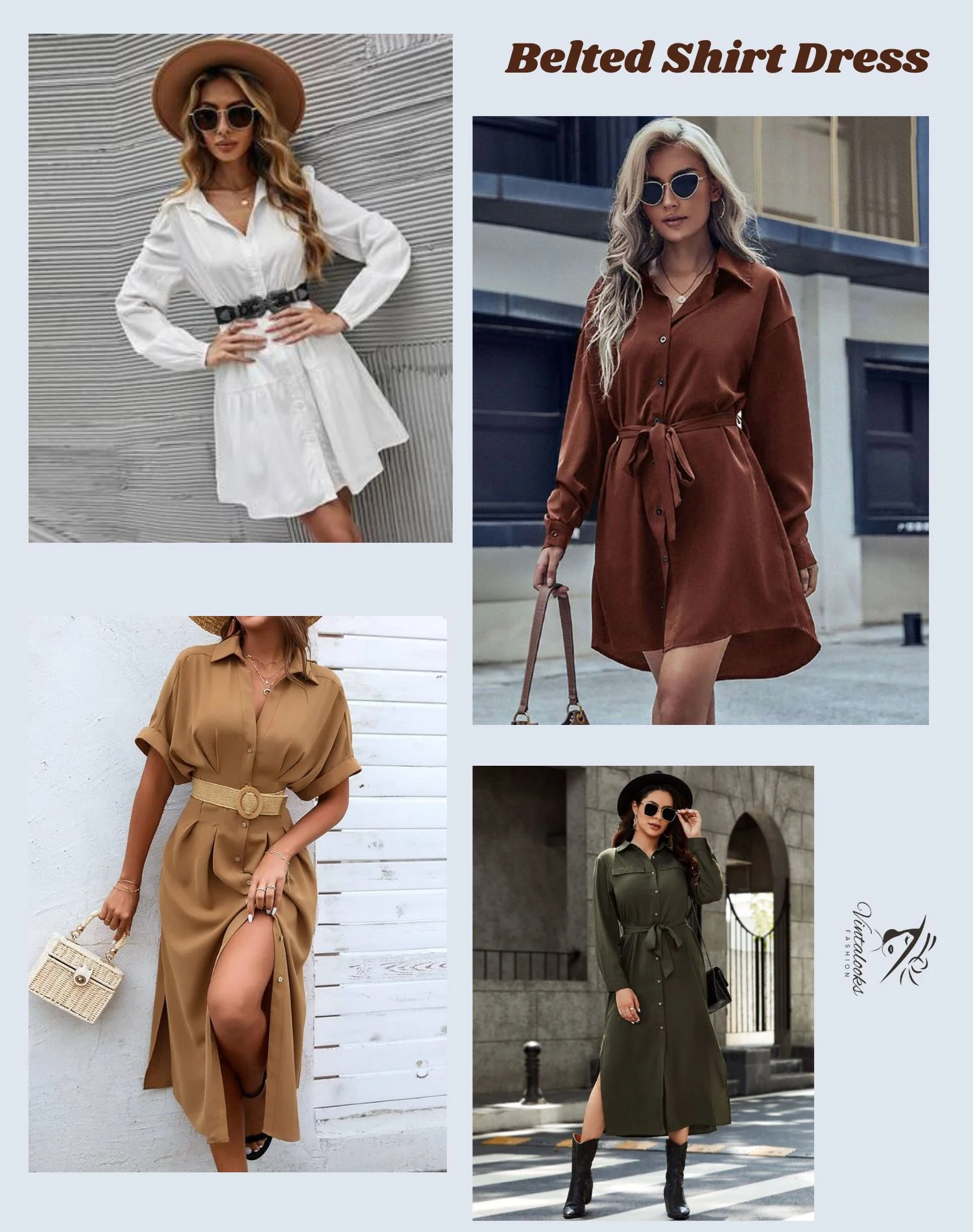 Belted Shirt Dress