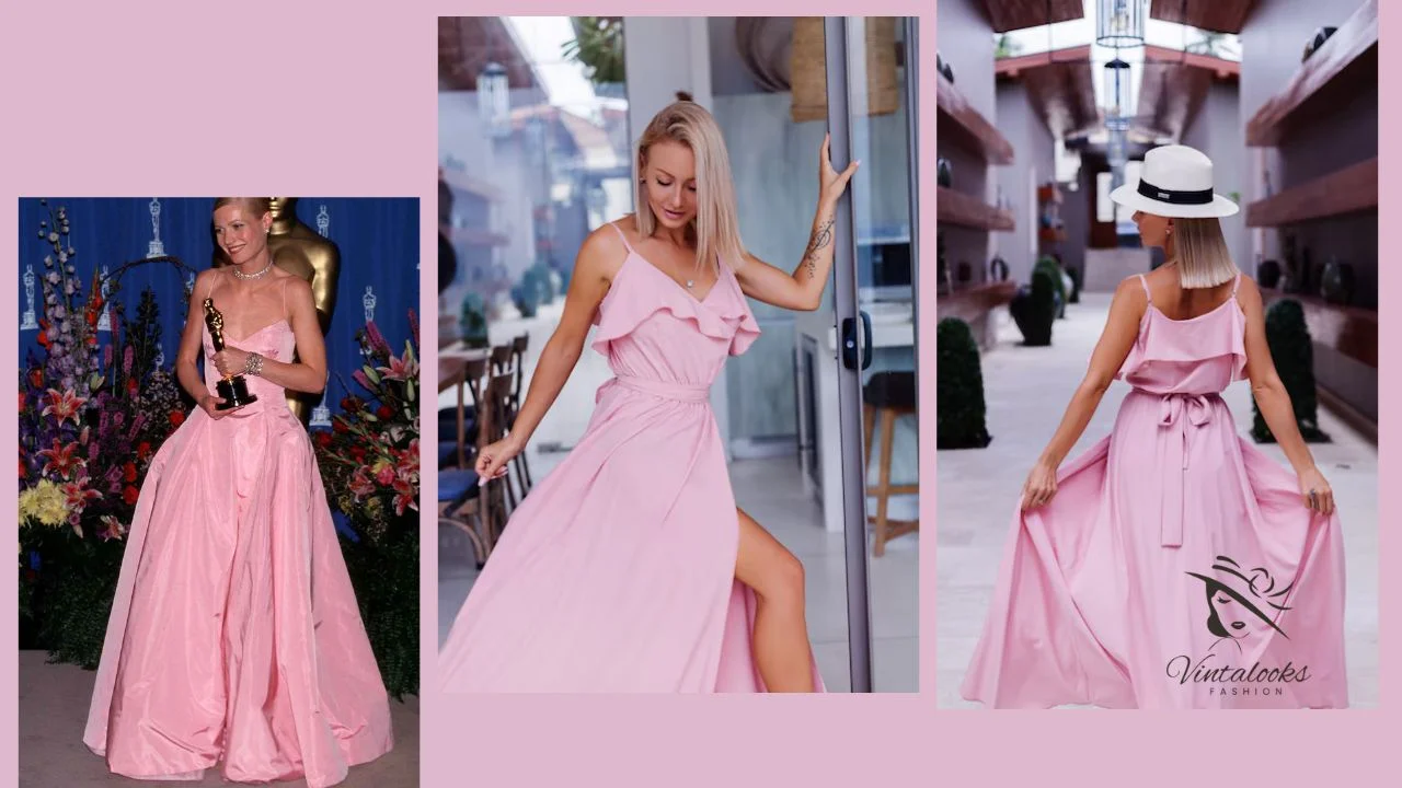  Gwyneth Paltrow's Pink Ralph Lauren Gown( 1999 Oscars)